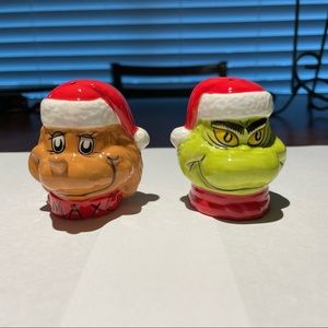 Dr. Seuss The Grinch and Max Salt and Pepper Shaker Set